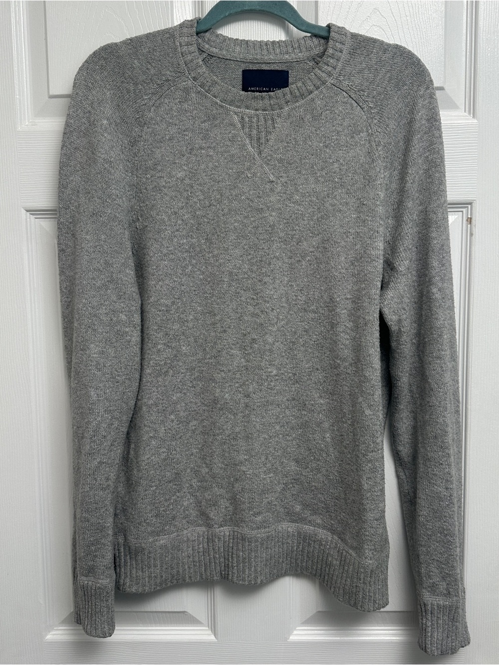American Eagle Outfitters Light Gray Men's Crewneck Sweater